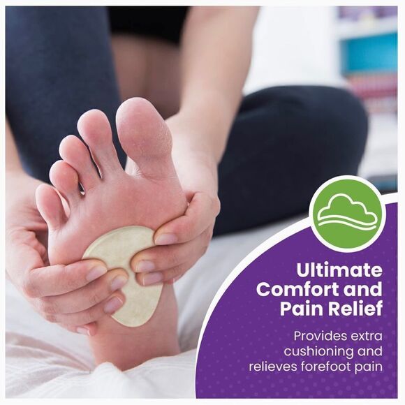 COPY - TemiArt Metatarsal Felt Foot Pad, 2 packs of 12 each - Picture 2 of 10